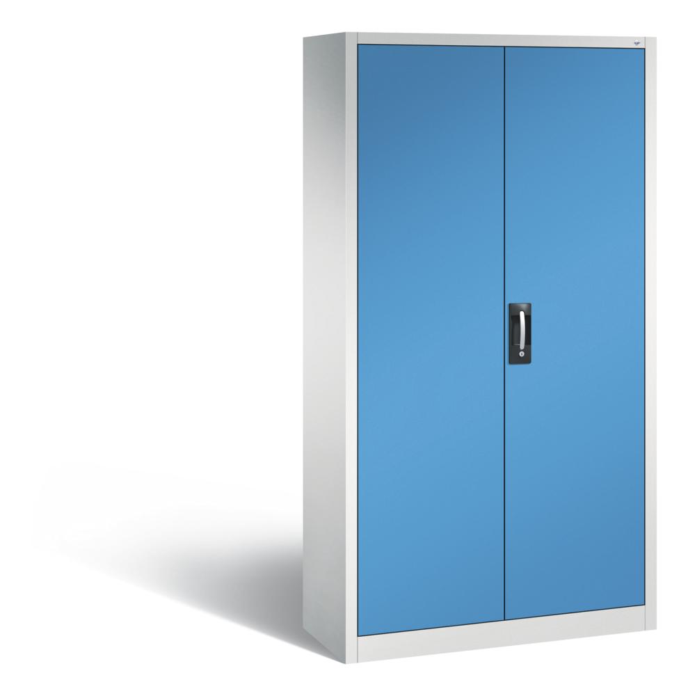Magazinschränke Ergo-Lock | Fernblau RAL 5023 | 1000 | 420 | 30 x Größe 3 rot, 20 x Größe 4 blau