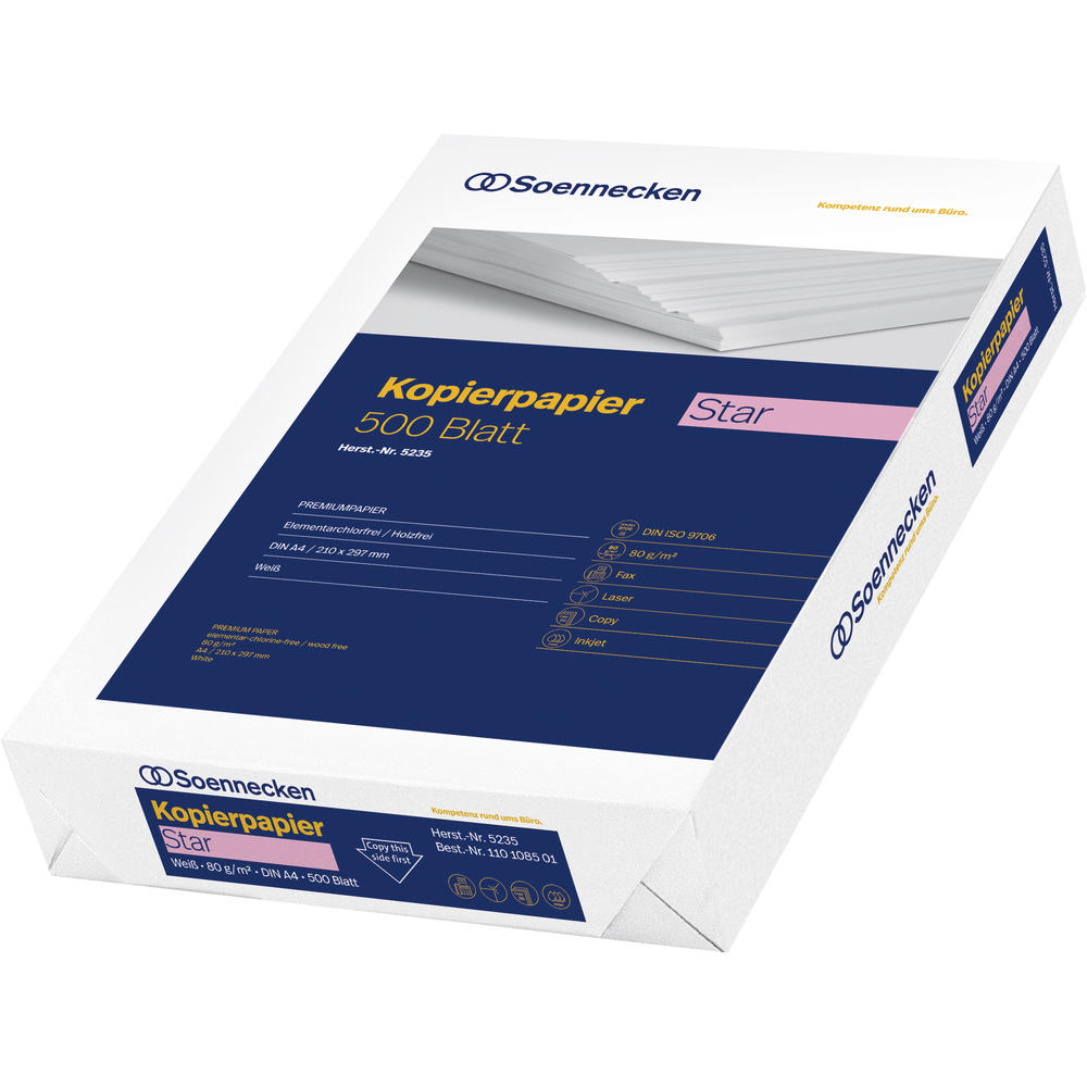 Soennecken Kopierpapier Star 5235 DIN A4 80g weiß