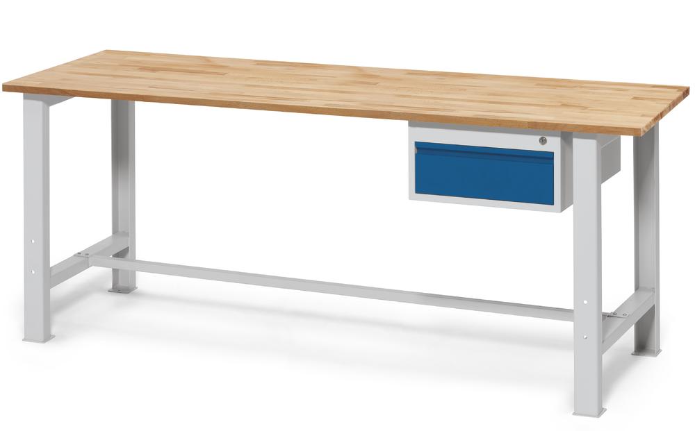 Werkbank-Angebot 2 WS PROFI SYSTEM, Höhe fix | 2000 | Buche-Massiv-Arbeitsplatte | feste Höhe | 27