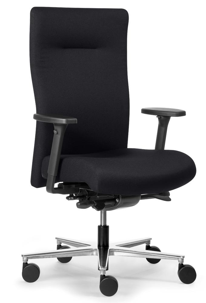 XXL Bürostuhl DV BIG PLUS BS 200 mit Armlehnen | Schwarz