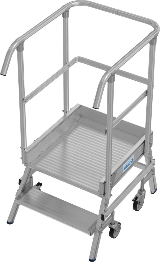 Podestleiter Stabilo Fahrbar Einseitig, 1x2 Stufen | Einseitig | 2500