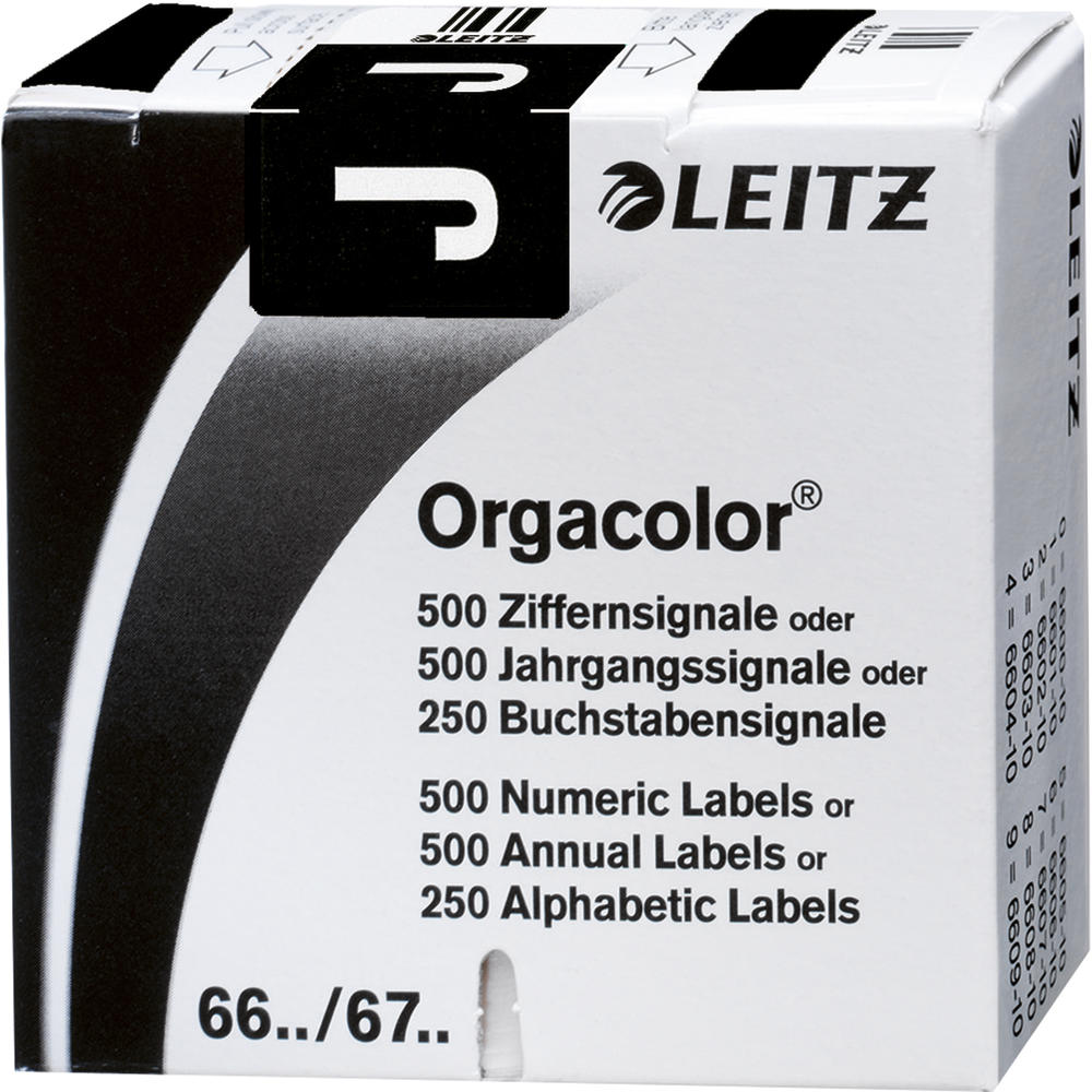 Leitz Buchstabensignal Orgacolor 66191000 J