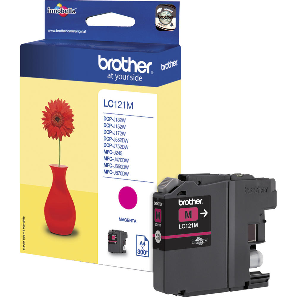 Brother Tintenpatrone LC121M 300Seiten magenta