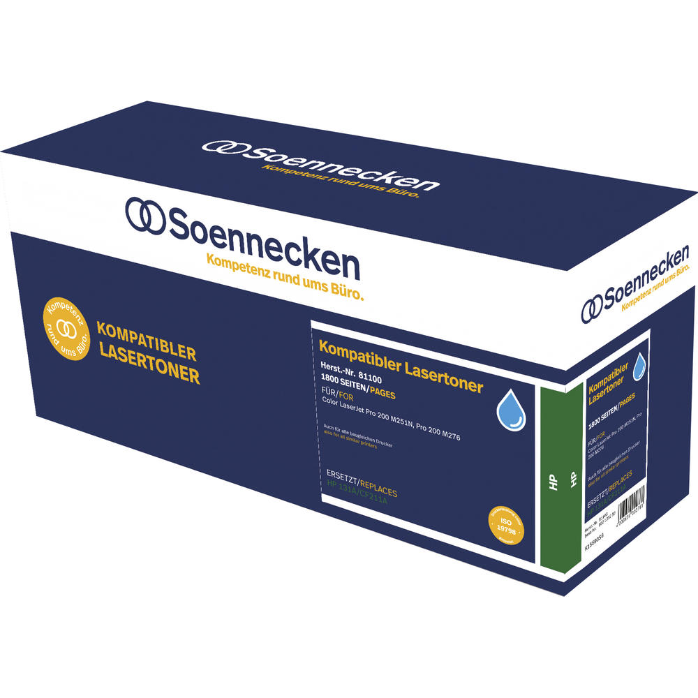 Soennecken Toner 81100 wie HP CF211A 131A cyan