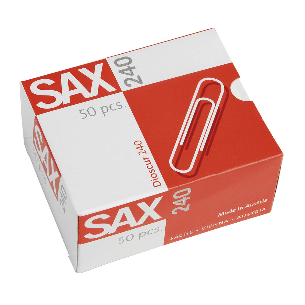 SAX Büroklammer 1-240-01 78mm verzinkt 50