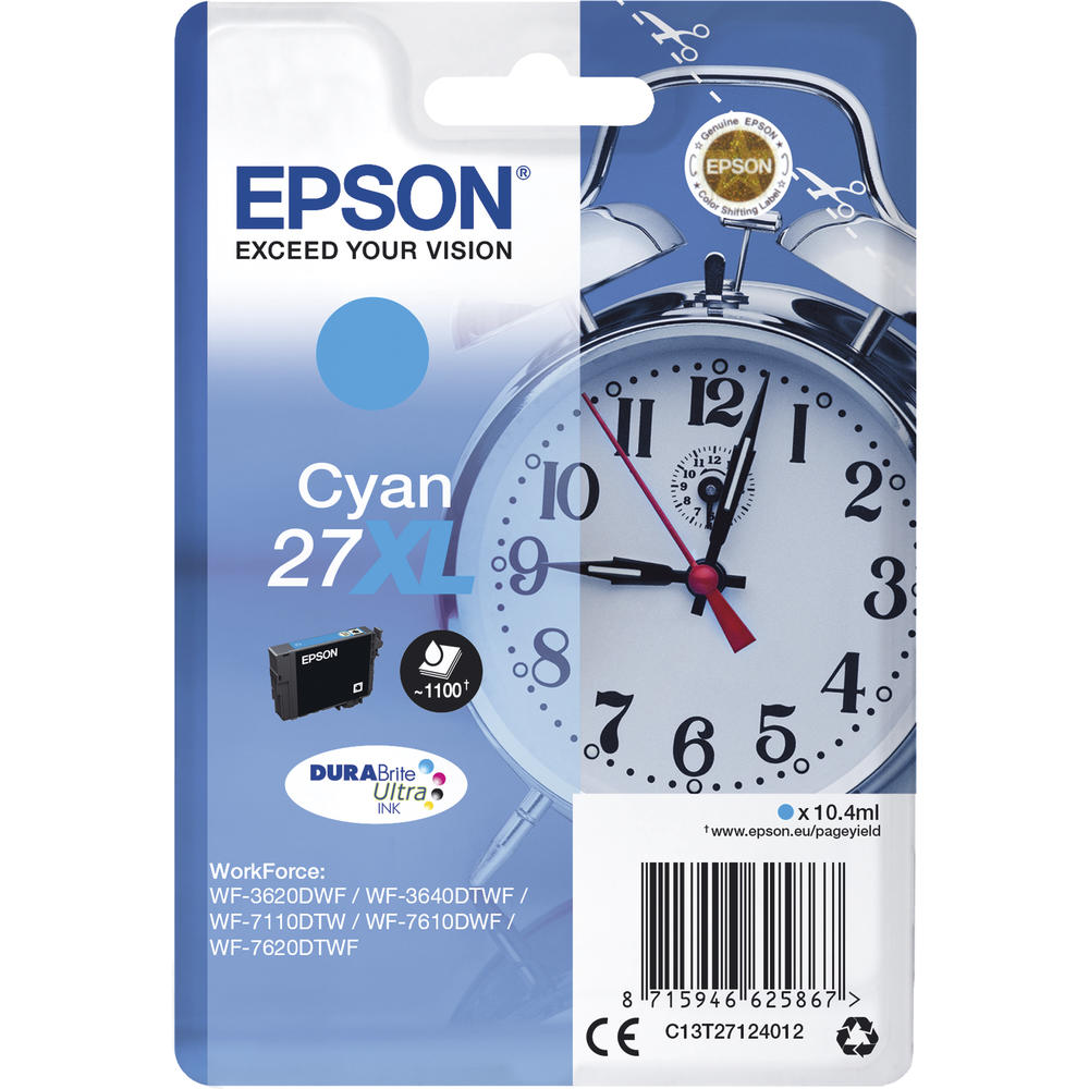 Epson Tintenpatrone C13T27124012 27XL 1.100Seiten