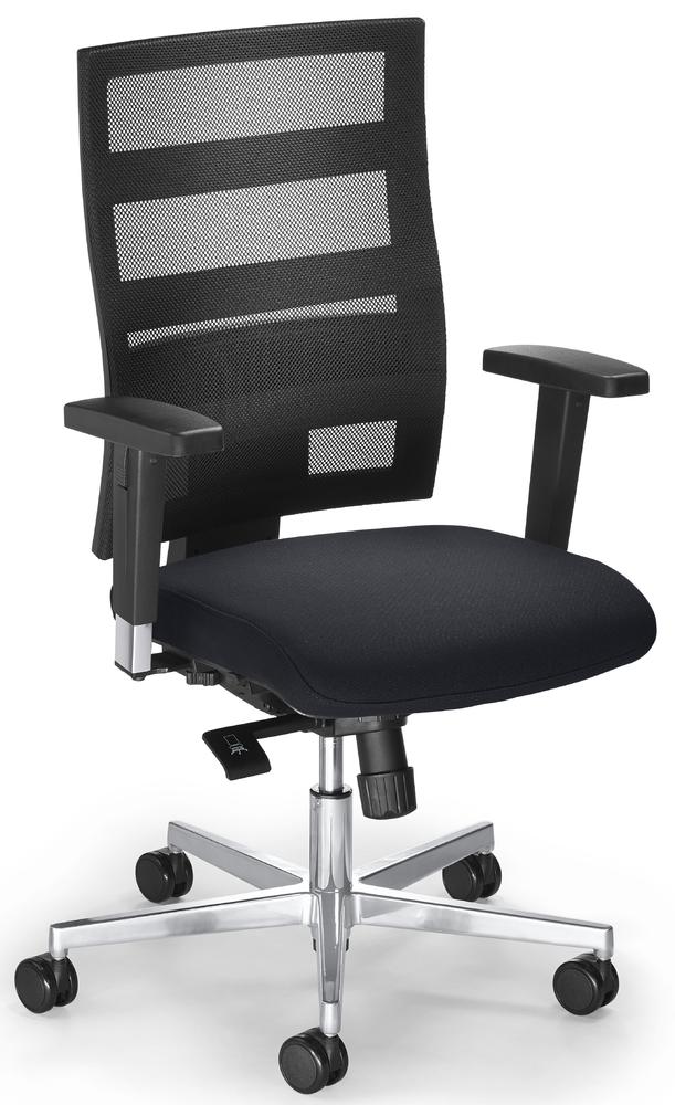 Bürostuhl SITNESS 90 mit Armlehnen | Schwarz/Anthrazit