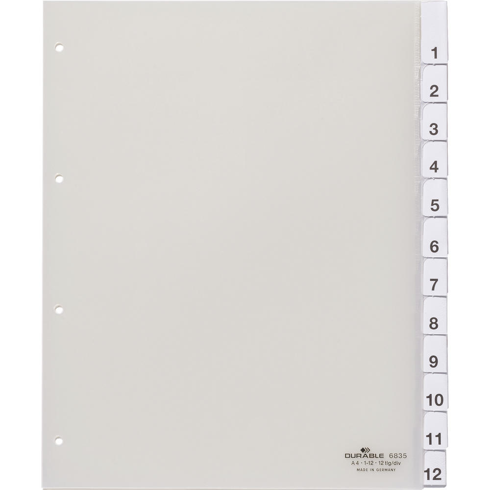 DURABLE Register 683519 230/245x297mm 12teilig
