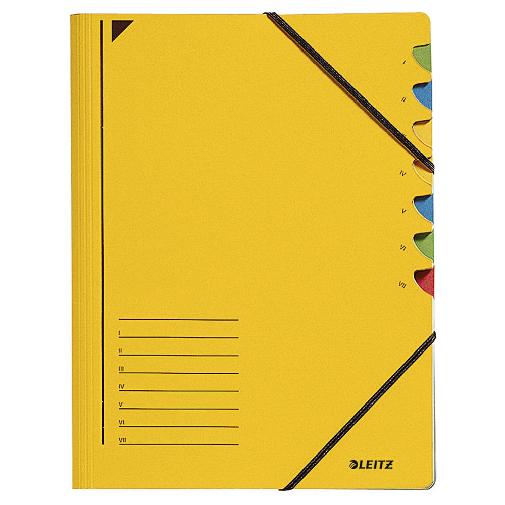 Leitz Ordnungsmappe 39070015 DIN A4 7Fächer farbig
