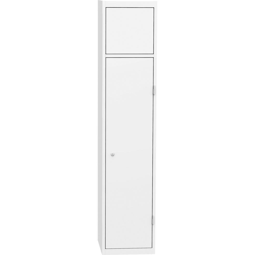 Wäschesammelschrank | Lichtgrau RAL 7035 | Drehriegelverschluss