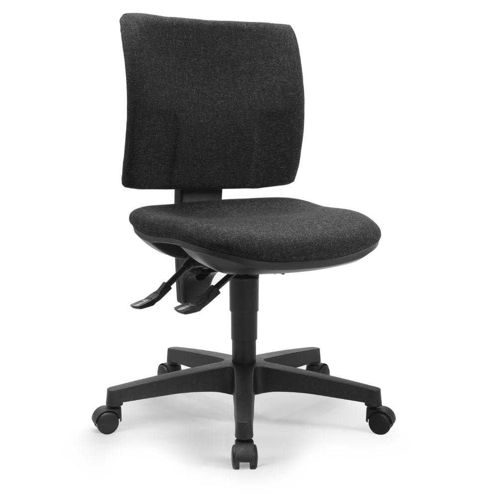 Bürostuhl COMFORT ACTIVE R | Schwarz | ohne Armlehnen (optional)