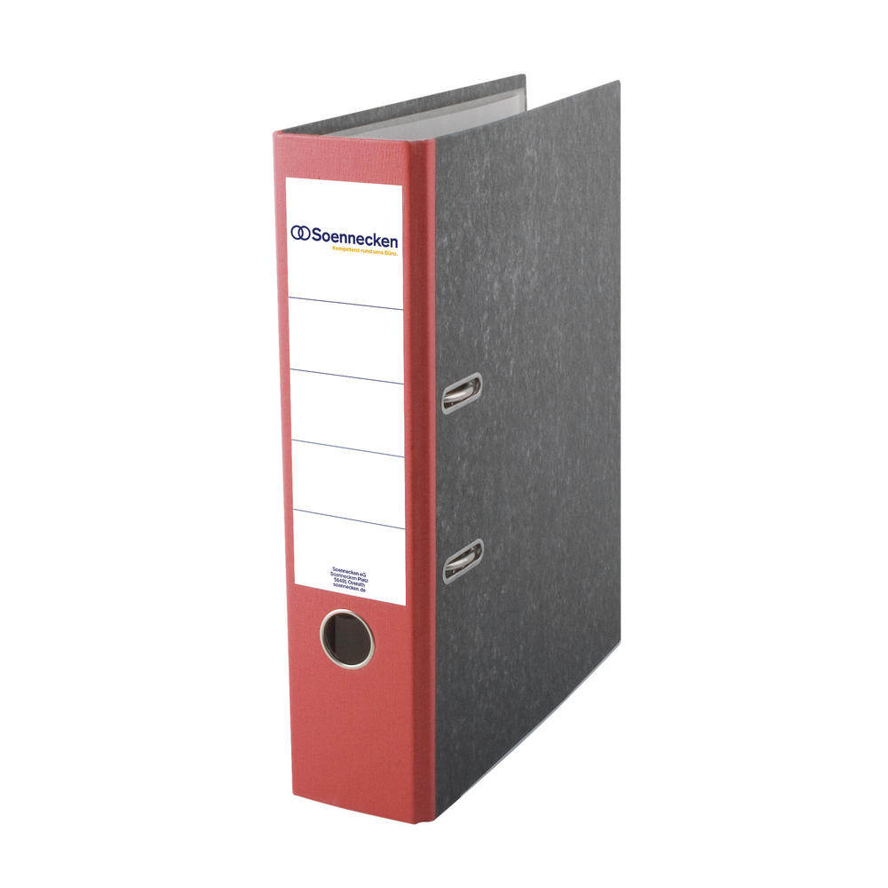 Soennecken Ordner 3322 DIN A4 80mm Pappe rot