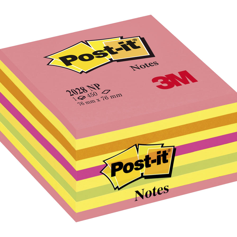 Post-it Haftnotizwürfel 2028NP 76x45x76mm 450Blatt