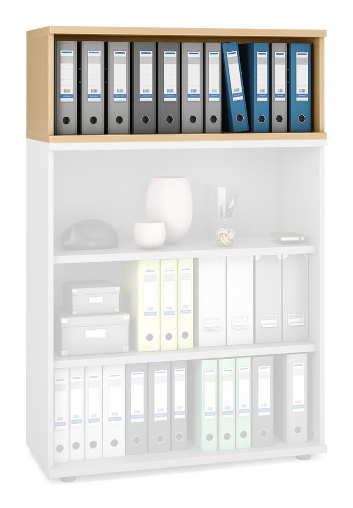 Aufsatzregal PROFI MODUL | Buchedekor | 1000 | 390 mm (1 OH)