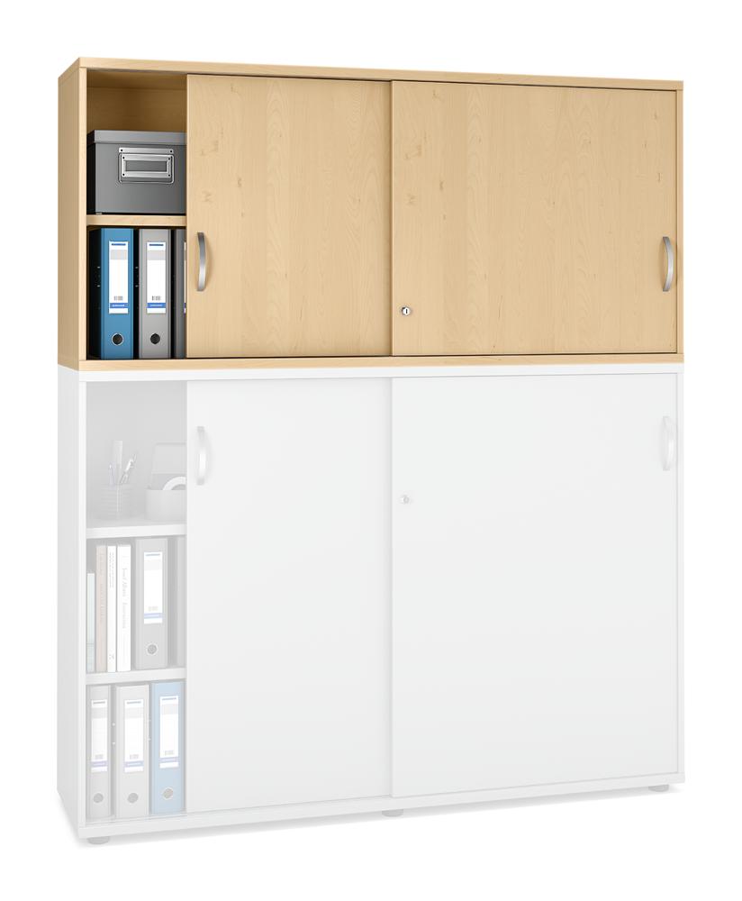 Schiebetüren-Aufsatzschrank PROFI MODUL | Buchedekor | 1600