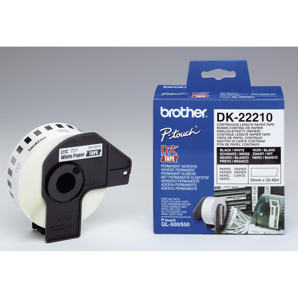 Brother Endlosetikettenrolle DK22210 29mmx30,48m