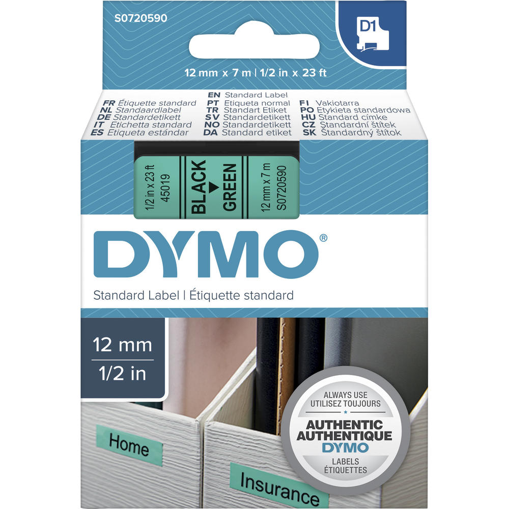 DYMO Schriftbandkassette D1 S0720590 12mmx7m sw