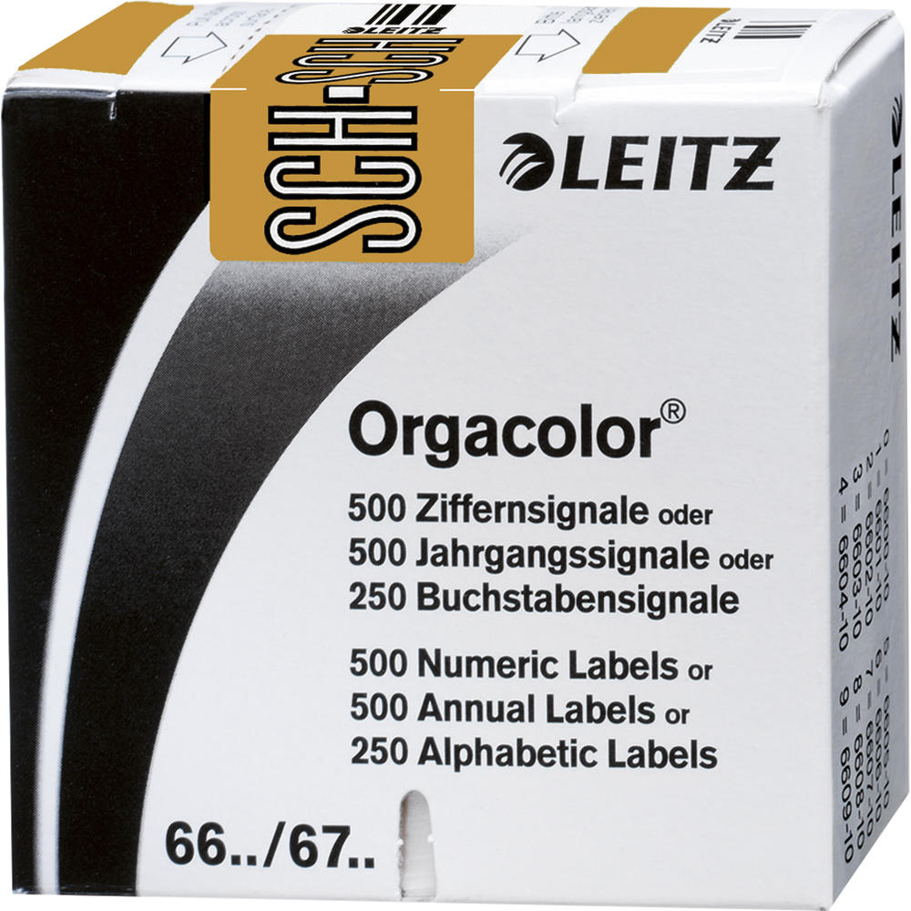 Leitz Buchstabensignal Orgacolor 66361000 SCH