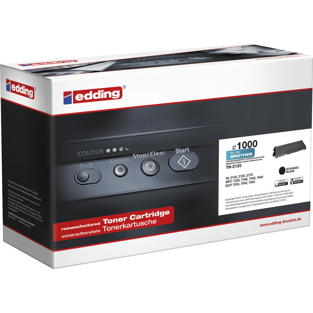 edding Toner 18-1000 wie Brother TN-2120