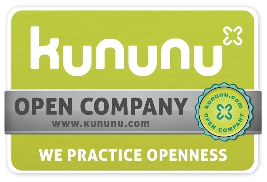 kununu-Auszeichnung als Open Company, we practice openness.