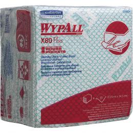 WYPALL Wischtuch X80 19154 Viertelfalz 35x34cm gn 