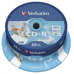 Verbatim CD-R 43439 52x 700MB 80Min. Spindel 25 