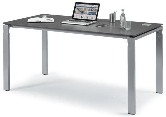 Schreibtisch 4-Fuß Comfort EVO Anthrazit | 1200