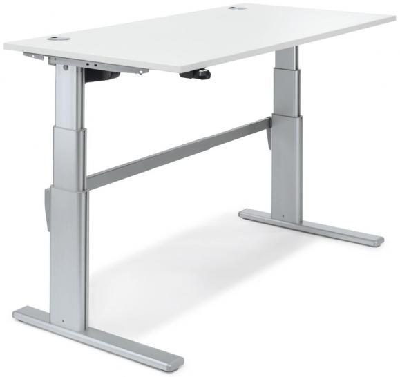 Höhenverstellbarer Schreibtisch MULTI MODUL Weiß | 1600