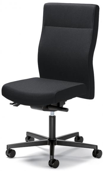 Bürostuhl winSIT ohne Armlehnen Schwarz | mit Gegenkrafteinstellung | Sitzneigeverstellung-Automatik, Sitztiefenverstellung | Polyamid schwarz | ohne Kopfstütze