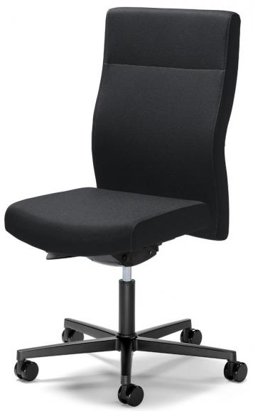 Bürostuhl winSIT ohne Armlehnen Schwarz | mit Gewichtsautomatik | Sitztiefenverstellung | Polyamid schwarz | ohne Kopfstütze