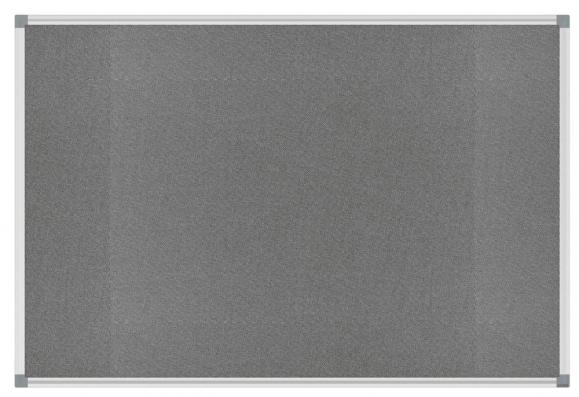 Pinntafel DELTA-BOARD Grau | 600 | 900 | Stoff Filz