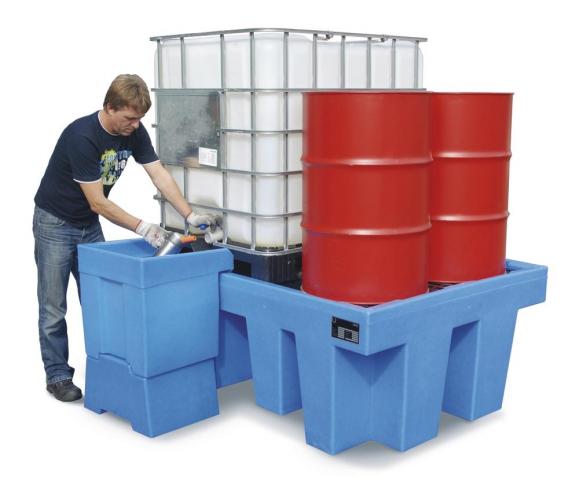 Auffangwanne aus Polyethylen (PE) für KTC/IBC Container 