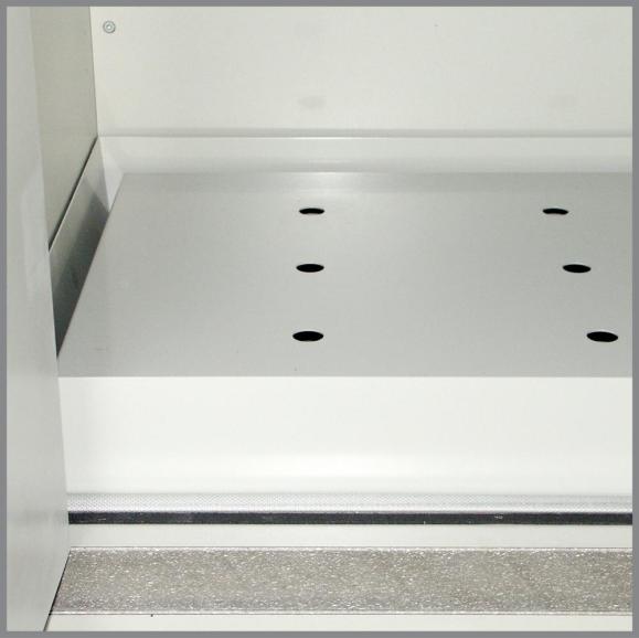Wannenboden Stahlblech pulverbeschichtet für 2-flügl. Untertisch-Sicherheitsschrank Typ30