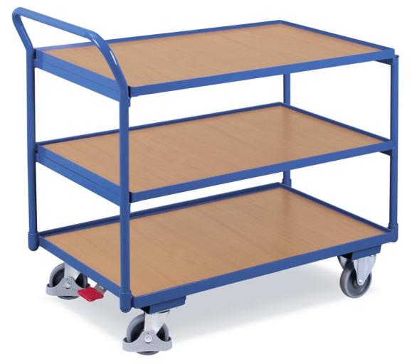 Tischwagen, mit 3 Böden Bodenmaß: 850 x 500 mm | 3