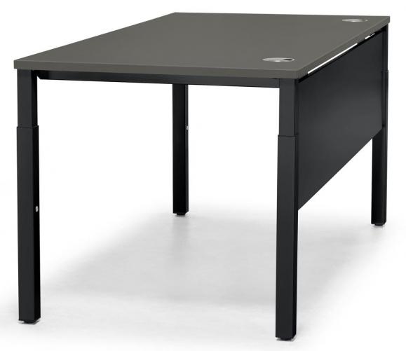 Schreibtisch 4-Fuß PROFI MODUL Anthrazit | 1000 | Schwarz RAL 9005
