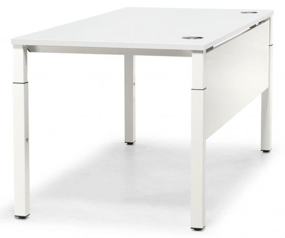 Schreibtisch 4-Fuß PROFI MODUL Weiß | 800 | Weiß RAL 9016