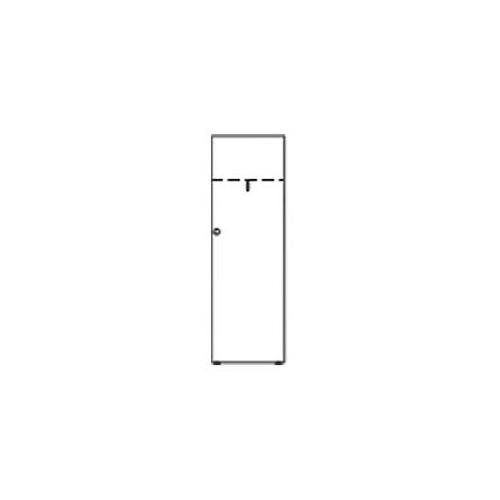 Garderobenschrank PROFI MODUL Schrankwand Ahorndekor | 600 | Garderobenelement, Anschlag rechts | 1860 mm (5 OH)
