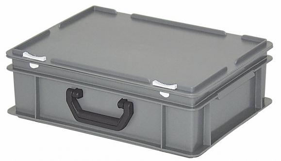 Euronorm-Koffer Grau | B 300 x H 130 x L 400 mm | 11,00