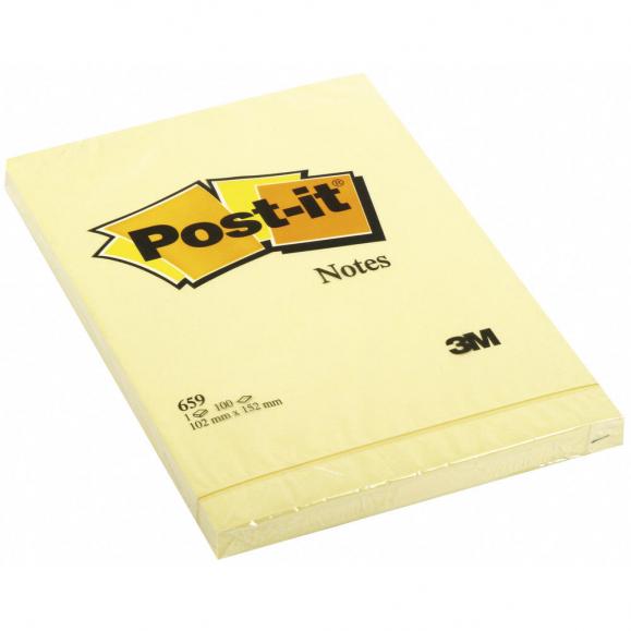 Post-it Haftnotiz Notes 659 102x152mm 100Blatt 