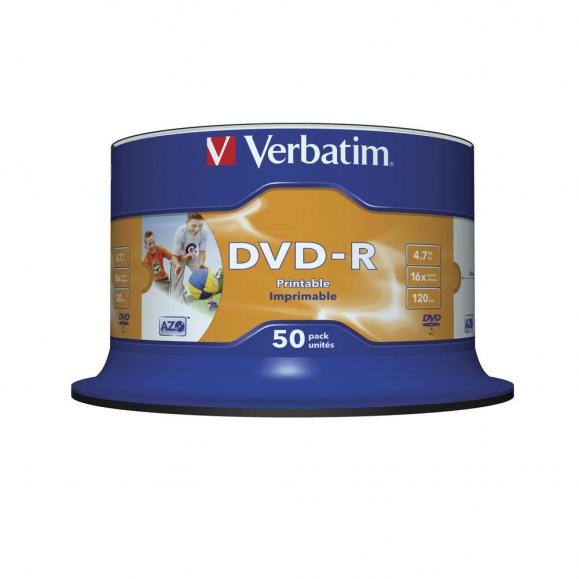 Verbatim DVD-R 43533 16x 4,7GB 120Min. 50 