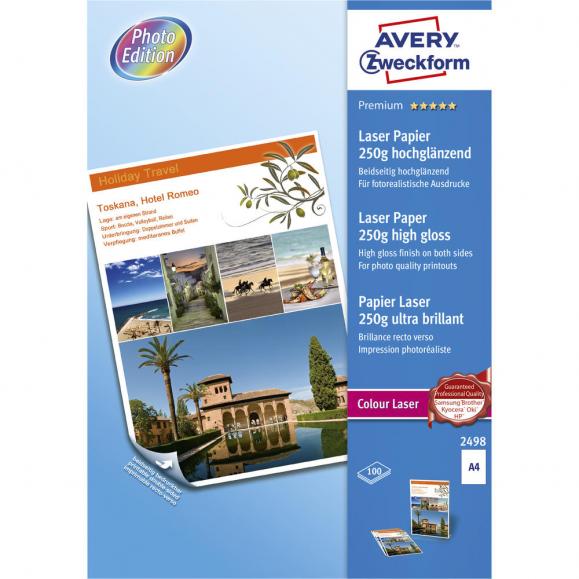 Avery Zweckform Farblaserpapier 2498 DIN A4 250g 