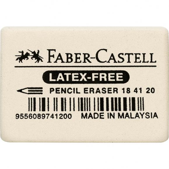 Faber-Castell Radierer 184120 Kautschuk weiß 