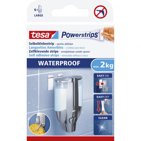 tesa Klebestück Powerstrips Waterproof 59700-00000 