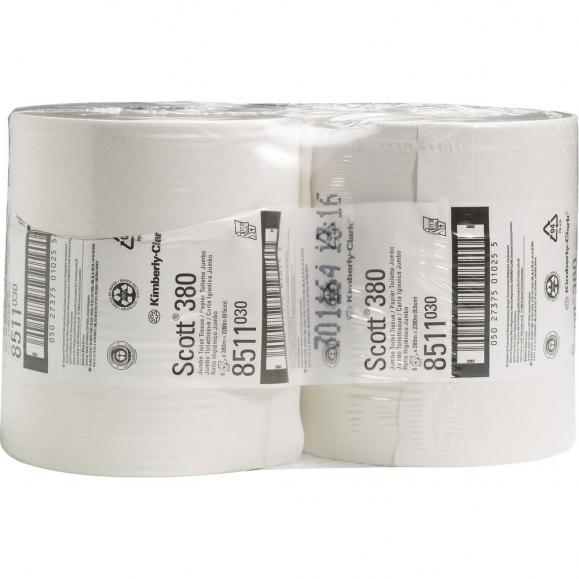 SCOTT Toilettenpapier 8511 2lagig 380m weiß 6 