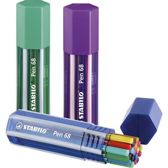 STABILO Pen 68 Big Pen Box 6820-1 Pa=20 Farben 
