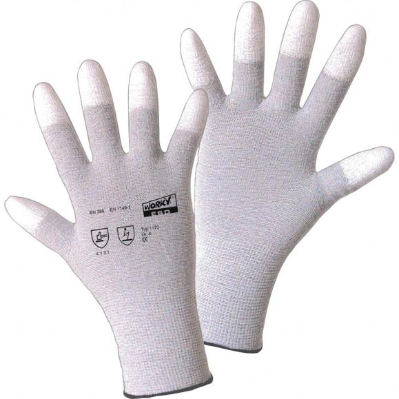 WORKY Handschuh ESD TIP 1170-8 Nylon/Carbon/PU 