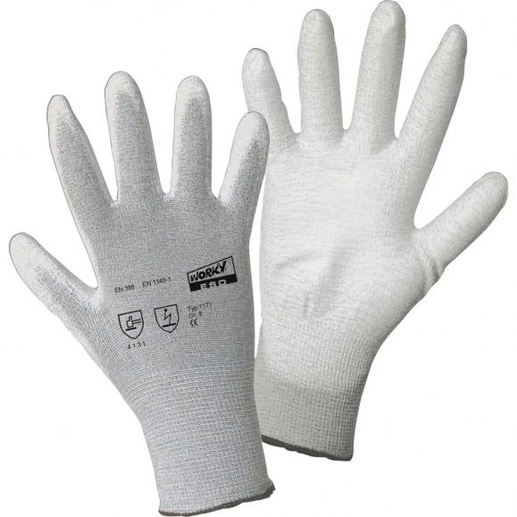 WORKY Handschuh ESD PALM 1171-10 Nylon/Carbon/PU 