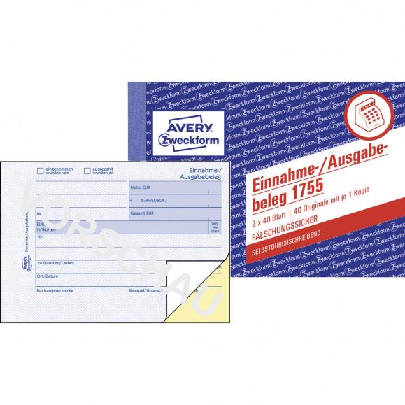 Avery Zweckform Ausgabebeleg 1755 DIN A6 SD 