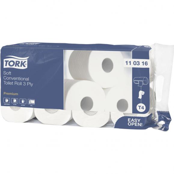 Tork Toilettenpapier Premium 110316 3lagig weiß 8 