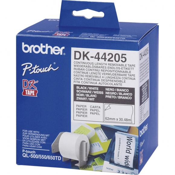 Brother Endlosetikettenrolle DK-44205 Papier 